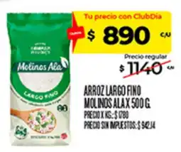 Supermercados DIA Molinos Ala arroz largo fino oferta
