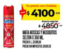 Supermercados DIA Selton mata moscas y mosquitos oferta