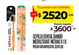 Supermercados DIA Meraki cepillo dental bambú medio/suave oferta