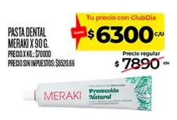 Supermercados DIA Meraki pasta dental oferta