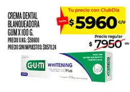 Supermercados DIA Gum crema dental blanqueadora oferta