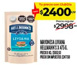 Supermercados DIA Hellmann's mayonesa liviana oferta