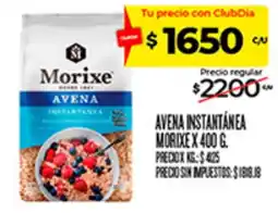 Supermercados DIA Morixe avena instantánea oferta