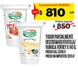 Supermercados DIA Yofrey yogur firme oferta