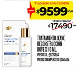 Supermercados DIA Dove tratamiento leave reconstrucción oferta
