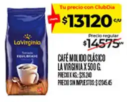 Supermercados DIA La virginia café molido clásico oferta