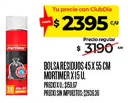 Supermercados DIA Mortimer bolsa residuos oferta