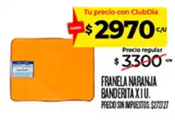 Supermercados DIA Franela naranja banderita oferta