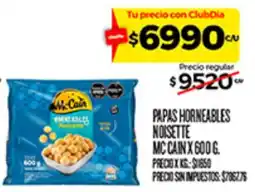 Supermercados DIA Mc Cain papas horneables noisette oferta