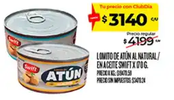 Supermercados DIA Swift lomito de atún al natural oferta