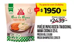 Supermercados DIA Mama cocina puré de papas receta tradicional oferta