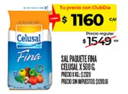 Supermercados DIA Celusal sal paquete fina oferta