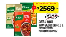Supermercados DIA Knorr sabor al horno varios sabores oferta