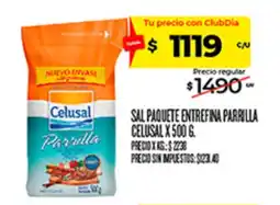 Supermercados DIA Celusal sal paquete entrefina parrilla oferta