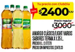 Supermercados DIA Terma amargo clásico/light varios sabores oferta