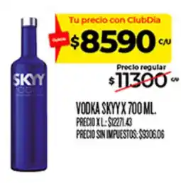 Supermercados DIA Skyy vodka oferta