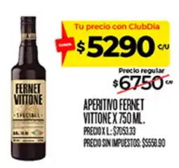 Supermercados DIA Fernet vittone aperitivo oferta
