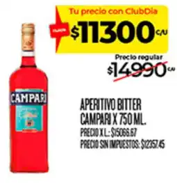 Supermercados DIA Campari aperitivo bitter oferta