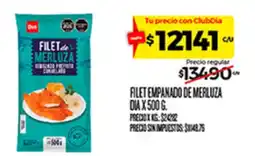 Supermercados DIA Día filet empanado de merluza oferta
