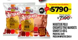 Supermercados DIA Grangy's nuggets de pollo crocantes/tiras naahguets oferta