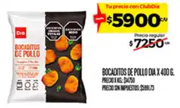 Supermercados DIA Dio bocaditos de pollo oferta
