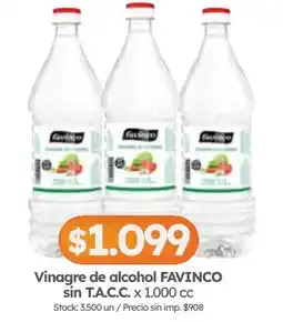 Cordiez Favinco vinagre de alcohol oferta