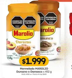 Cordiez Marolio mermelada durazno o damasco oferta