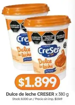 Cordiez Creser dulce de leche oferta
