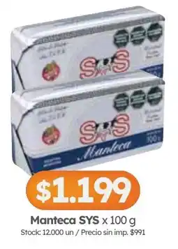 Cordiez Sys manteca oferta