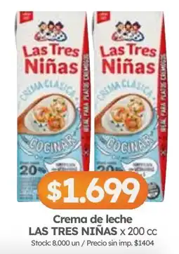 Cordiez Las tres niñas crema de leche oferta