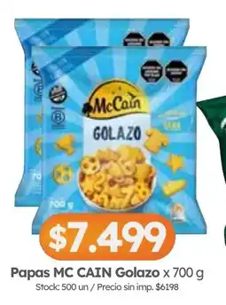 Cordiez McCain papas golazo oferta