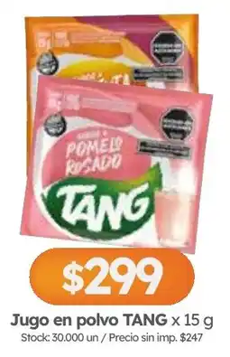 Cordiez Tang jugo en polvo oferta