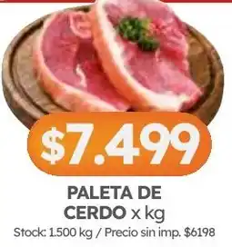 Cordiez Paleta de cerdo oferta