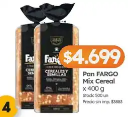 Cordiez Fargo pan mix cereal oferta