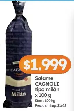Cordiez Cagnoli salame tipo milán oferta