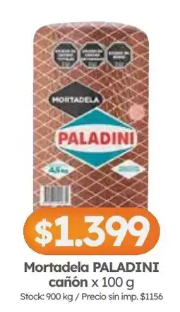 Cordiez Paladini mortadela cañón oferta