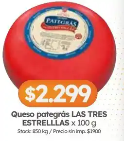 Cordiez Pategrás queso pategrás las tres estrellas oferta