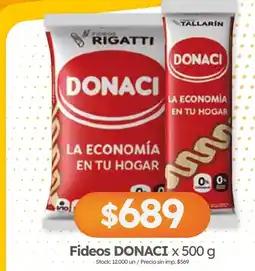 Cordiez Rigatti fideos donaci oferta