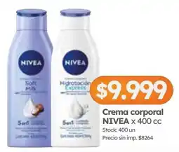 Cordiez Nivea crema corporal oferta