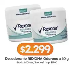 Cordiez Rexona desodorante Odorono oferta