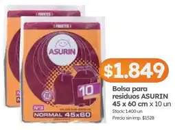 Cordiez Asurin bolsa para residuos oferta