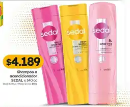 Cordiez Sedal shampoo o acondicionador oferta