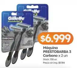Cordiez Gillette maquina prestobarba 3 carbono oferta