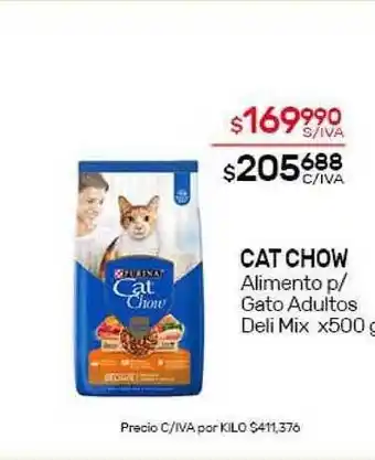Nini Mayorista Cat Chow Alimento P-Gato Adultos Deli Mix X500G oferta