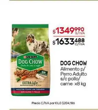 Nini Mayorista Dog Chow Alimento P-Perro Adulto S-c Pollo-carne X8 Kg oferta