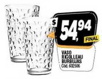 Supermercados Yaguar Vaso Rigolleau Burbujas oferta