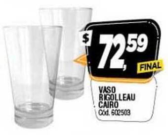 Supermercados Yaguar Vaso Rigolleau Cairo oferta