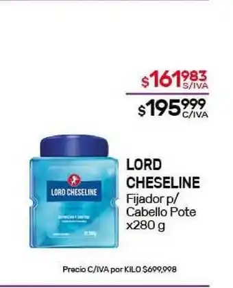 Nini Mayorista Lord Cheseline Fijador p/Cabello Pote x280 g oferta
