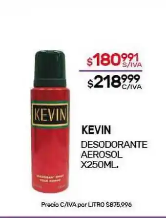 Nini Mayorista Kevin Desodorante Aerosol x250ml. oferta