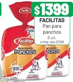 Almacor Facilitas pan para panchos oferta